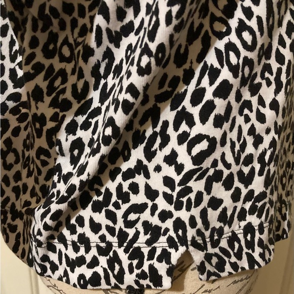 Ladies Size Large Rafaella Leopard Button Down Sweater - Picture 11 of 14